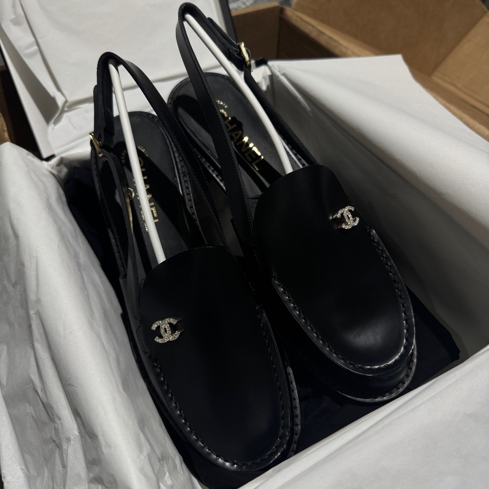 Chanel Slingback Loafers | NIB | Size 38.5C - Picture 4 of 12